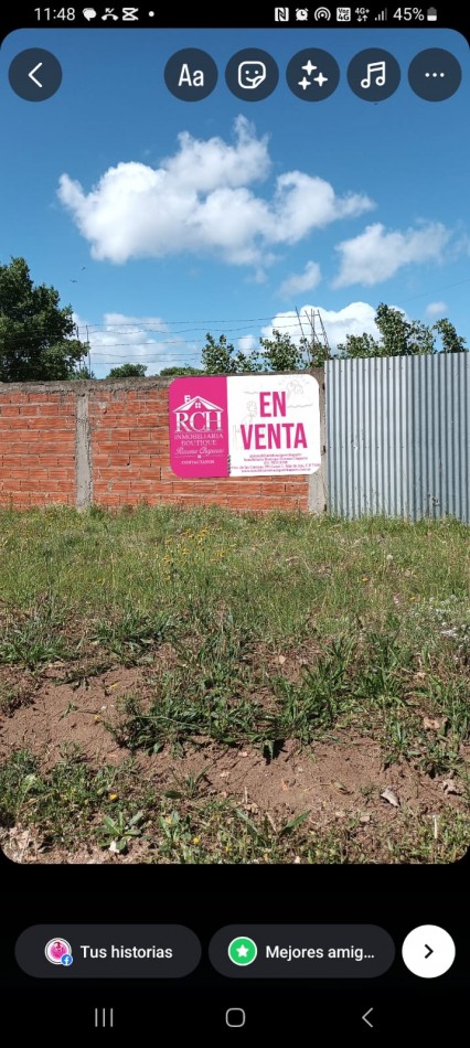 LOTE EN AVENIDA